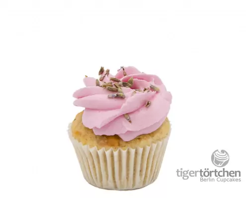 Apfel-Lavendel Cupcake: Apfel-Mandel-Cupcake und Lavendel-Creme (ohne Gluten)