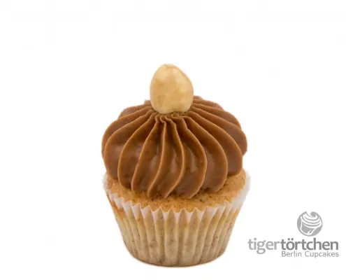 Birne-Nuss Cupcake: Birne-Nuss-Cupcake und Nougat-Creme (ohne Gluten)
