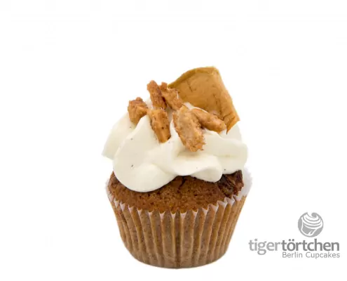 Brat-Apfel Cupcake: Apfel-Mandel-Cupcake und Vanillepudding-Creme (ohne Gluten)