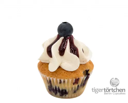 Lemon-Berry Cupcake: Zitronen-Heidelbeer-Cupcake und Zimt-Creme