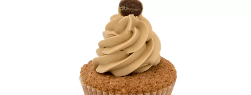 Mokka-Nuss Cupcake: Haselnuss-Cupcake und Schoko-Kaffee-Topping (ohne Gluten)
