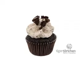 Oreo-Cream Cupcake: Veganer Schokoladen-Cupcake und Vanille-Keks-Creme