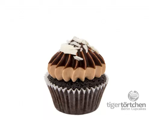 Schokoholic Cupcake: Schoko-Cupcake und Schoko-Creme mit Schoko-Haube