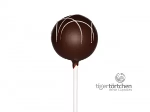 Black-Orange Cake-Pop Black-Orange Cake-Pop: Orangenkuchen mit Zartbitter- und weißer Schokoladenhülle