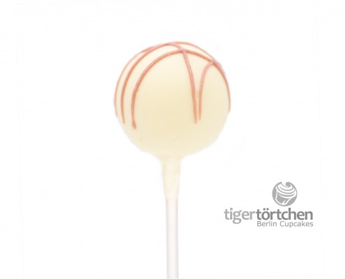 Red-Velvet Cake-Pop: Red-Velvet-Kuchen mit weißer und Ruby-Schokoladenhülle