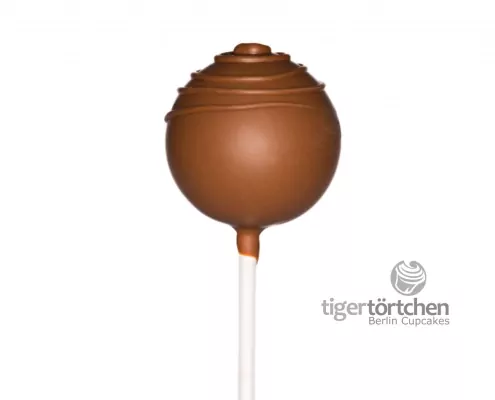 Schoko-Nuss Cake-Pop: Schoko-Haselnuss-Kuchen mit Vollmilch-Schokoladenhülle