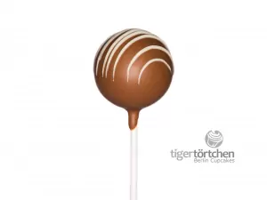 Triple-Choc Cake-Pop Triple-Choc Cake-Pop: Schoko-Kuchen mit Vollmilch- und weißer Schokoladenhülle