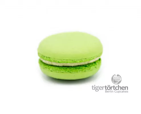 Pistazie Macaron: Macaron mit einer Pistazien-Füllung