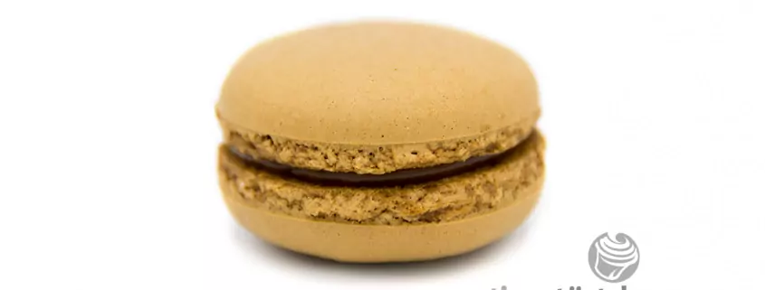 Salty-Caramel Macaron: Macaron mit einer Füllung aus salzigem Karamell