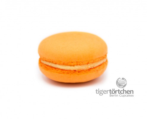 Sweet-Orange Macaron: Macaron mit einer Füllung aus Orange und weißer Schokolade