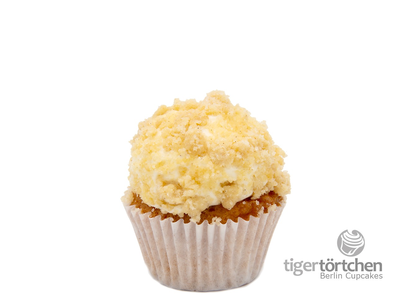 Apple-Crumble Cupcake: Vanille-Apfel-Cupcake und Vanille-Creme mit Crumble