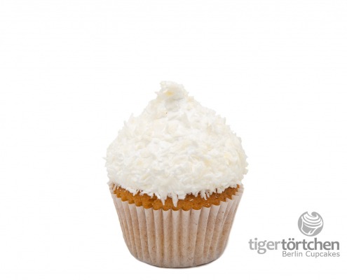 Kokos-Kuss Cupcake: Kokos-Cupcake und luftig-süßes Topping