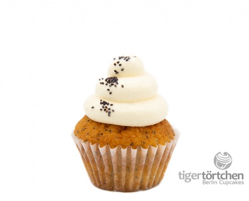 Le-Mohn Cupcake: Zitronen-Mohn-Cupcake und Mohn-Füllung (ohne Gluten)