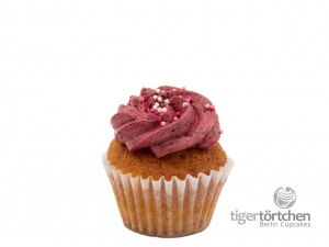 Saure-Heidi Cupcake Saure-Heidi Cupcake: Vanille-Cupcake mit Zitronen-Füllung und Heidelbeer-Creme