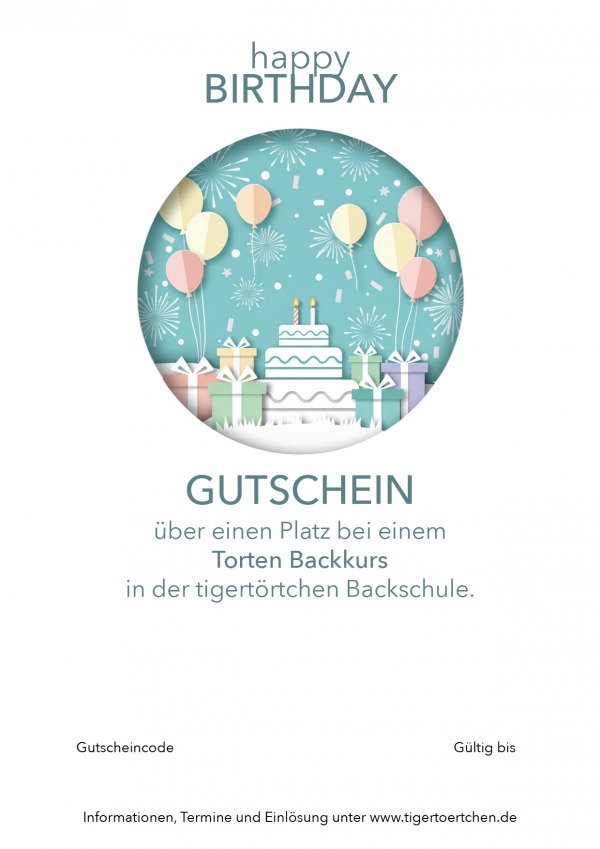 Backkurs Gutschein Torte Berlin Mitte Geburtstagsgeschenk