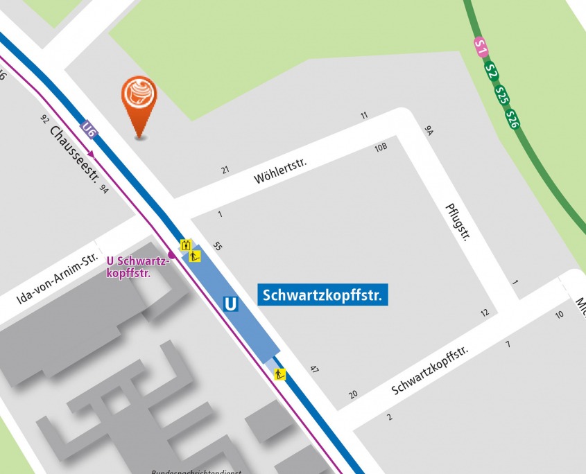 Anreise tigertörtchen Backschule öffentlich BVG