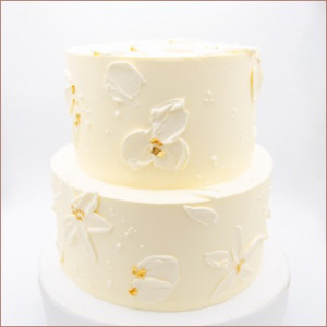 Torten Backkurs Berlin Creme mit Blüte